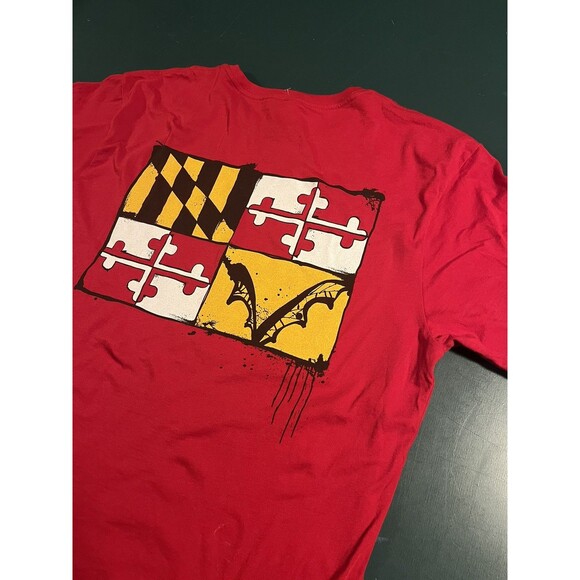Flying Dog Brewery Red Maryland Short Sleeve T-Shirt Tee LARGE Beer IPA Flag MD - Picture 1 of 7